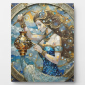 Zodiac - Aquarius Der Wasserträger Fotoplatte (Vorderseite)