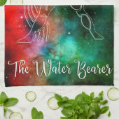 Zodiac: Aquarius "Der Wasserträger" Geschirrtuch (Gefaltet)