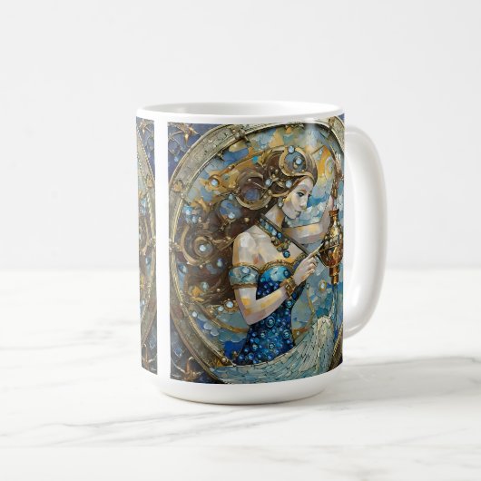 Zodiac - Aquarius Der Wasserträger Kaffeetasse (VorderseiteRechts)