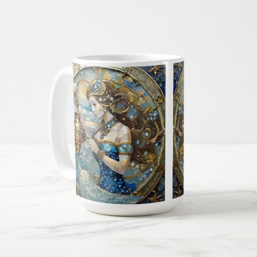 Zodiac - Aquarius Der Wasserträger Kaffeetasse (Vorderseite Links)