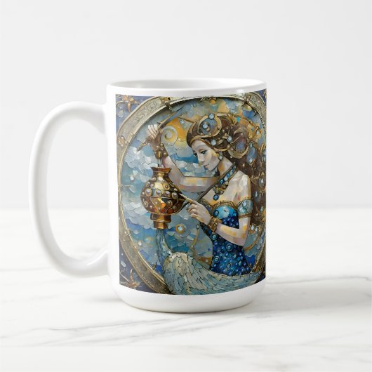 Zodiac - Aquarius Der Wasserträger Kaffeetasse (Links)