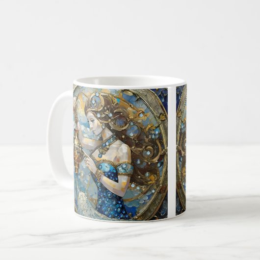 Zodiac - Aquarius Der Wasserträger Kaffeetasse (Vorderseite Links)