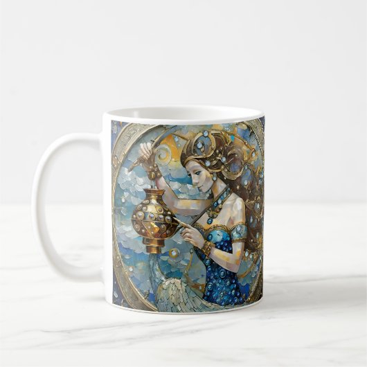 Zodiac - Aquarius Der Wasserträger Kaffeetasse (Links)