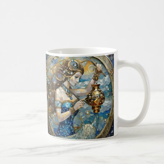 Zodiac - Aquarius Der Wasserträger Kaffeetasse (Rechts)