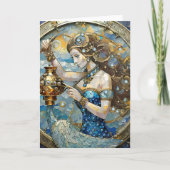 Zodiac - Aquarius Der Wasserträger Karte (Vorderseite)