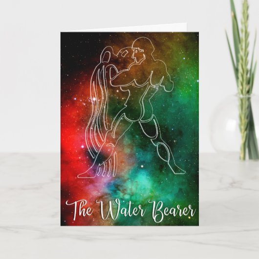 Zodiac: Aquarius "Der Wasserträger" Karte (Vorderseite)