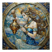 Zodiac - Aquarius Der Wasserträger Poster (Vorderseite)