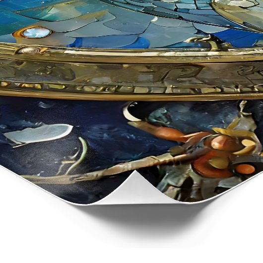 Zodiac - Aquarius Der Wasserträger Poster (Ecke)