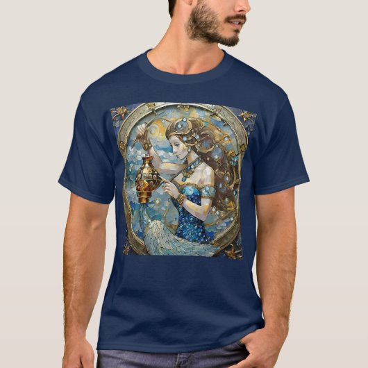 Zodiac - Aquarius Der Wasserträger T-Shirt (Vorderseite)