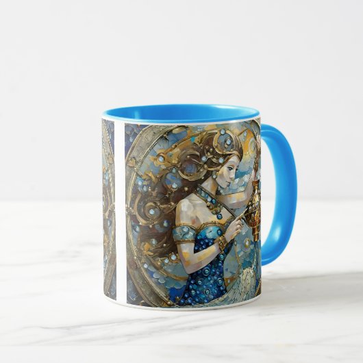 Zodiac - Aquarius Der Wasserträger Tasse (VorderseiteRechts)