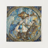 Zodiac - Aquarius Der Wasserträger Wandteppich (Vorderseite (Horizontal))