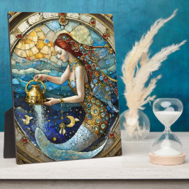 Zodiac - Aquarius Die Meerjungfrau Fotoplatte