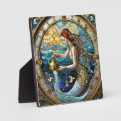 Zodiac - Aquarius Die Meerjungfrau Fotoplatte (Vorderseite)