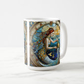 Zodiac - Aquarius Die Meerjungfrau Kaffeetasse (VorderseiteRechts)