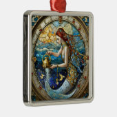 Zodiac - Aquarius Die Meerjungfrau Ornament Aus Metall (Rechts)
