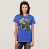 Zodiac - Aquarius Die Meerjungfrau T-Shirt (Vorne ganz)