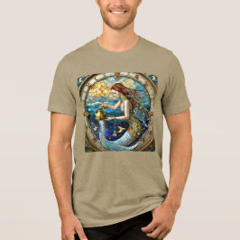 Zodiac - Aquarius Die Meerjungfrau Tri-Blend Shirt