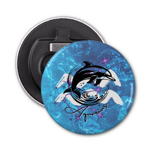 Zodiac Aquarius Flaschenöffner (Vorderseite)