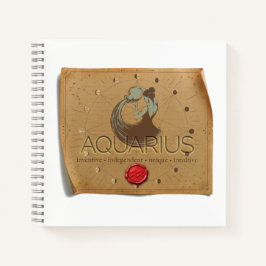 Zodiac - Aquarius - Journal Notizblock