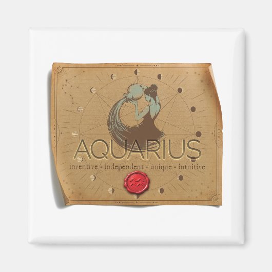 ZODIAC - Aquarius - Magnet (Vorne)