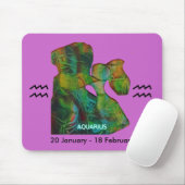 Zodiac Aquarius Mousepad (Mit Mouse)