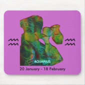 Zodiac Aquarius Mousepad (Vorne)