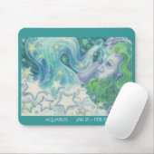 Zodiac Aquarius mousepad dates (Mit Mouse)