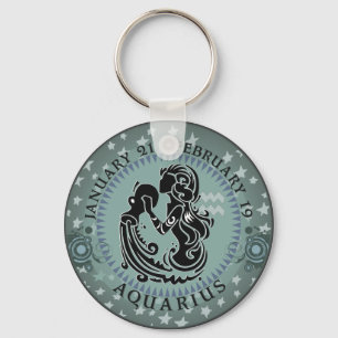 Zodiac Aquarius Schlüsselanhänger