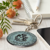 Zodiac Aquarius Schlüsselanhänger (Seite)