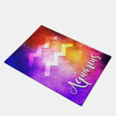 Zodiac: Aquarius Space Candy Fußmatte (Schrägansicht)