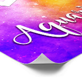 Zodiac: Aquarius Space Candy Poster (Ecke)