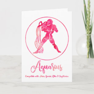 Zodiac : Aquarius sucht nach Liebe Karte