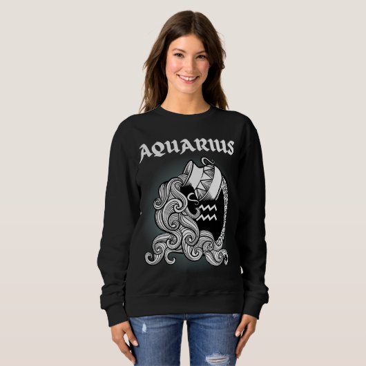 Zodiac Aquarius Sweatshirt (Vorne ganz)