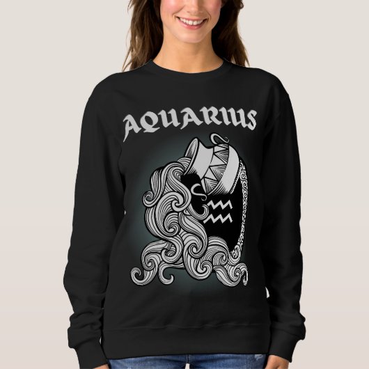 Zodiac Aquarius Sweatshirt (Vorderseite)