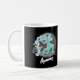 Zodiac Aquarius Symbol Tasse