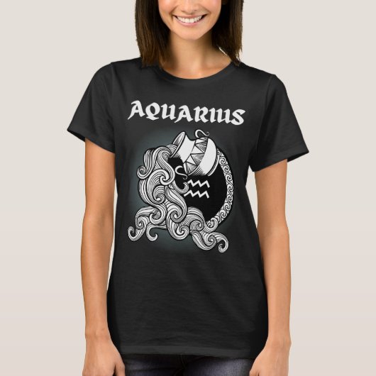 Zodiac Aquarius T-Shirt (Vorderseite)