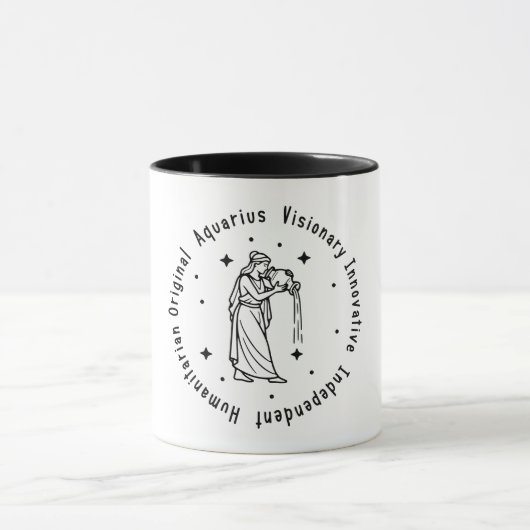 Zodiac Aquarius Tasse (Zentrum)
