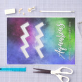 Zodiac: Aquarius Termine Seidenpapier (Handwerk)