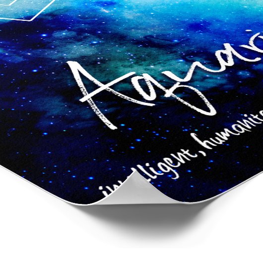 Zodiac : Aquarius Tracks Poster (Ecke)