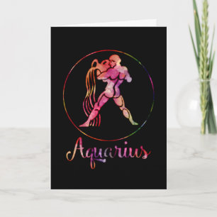 Zodiac : Aquarius zeichnet sich durch mehrfarbiges Karte