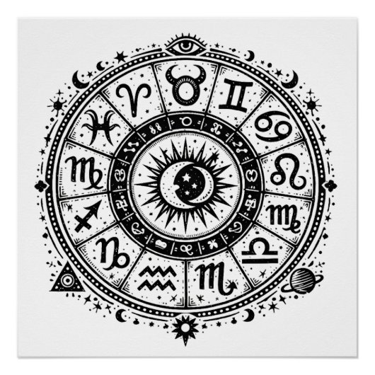 Zodiac Arcana — Die zwölf Zeichen von BurnsInHell Poster (Vorderseite)