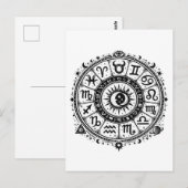 Zodiac Arcana — Die zwölf Zeichen von BurnsInHell Postkarte (Vorne/Hinten)