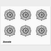 Zodiac Arcana — Die zwölf Zeichen von BurnsInHell Runder Aufkleber (Blatt)