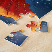 Zodiac aries Goddess in Blue Celestis Puzzle (Seite)