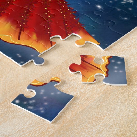 Zodiac aries Goddess in Blue Celestis Puzzle (Seite)