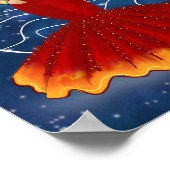 Zodiac Aries Goddess mit Planet Mars Celestis Poster (Ecke)