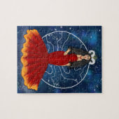 Zodiac Aries Goddess mit Planet Mars Celestis Puzzle (Horizontal)