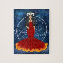 Zodiac Aries Goddess mit Planet Mars Celestis