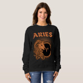 Zodiac Aries im mittelalterlichen Stil Sweatshirt (Vorne ganz)