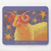 Zodiac Aries Mousepad dates (Vorne)